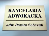 Tablica Kancelarii Adwokackiej